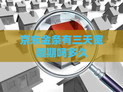 京东金条有三天宽限期吗多久
