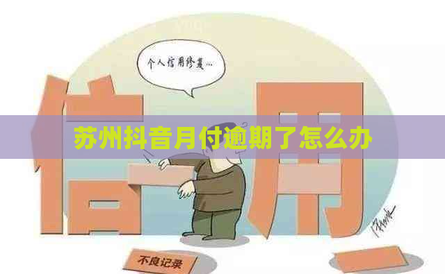 苏州抖音月付逾期了怎么办