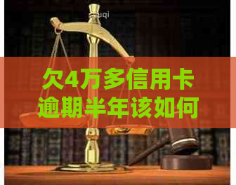 欠4万多信用卡逾期半年该如何处理