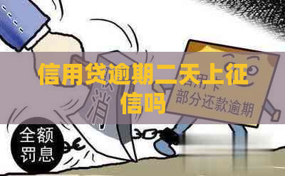 信用贷逾期二天上吗