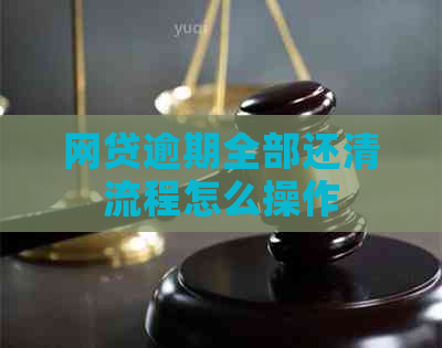 网贷逾期全部还清流程怎么操作