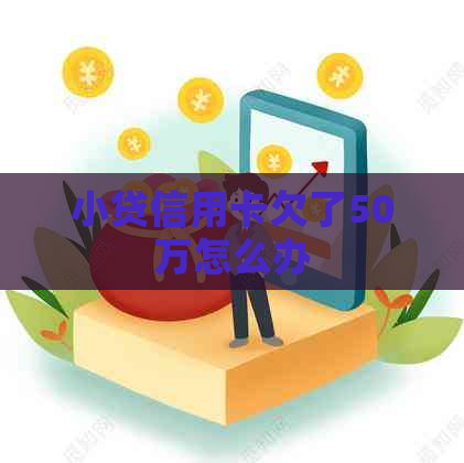 小贷信用卡欠了50万怎么办