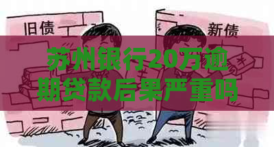 苏州银行20万逾期贷款后果严重吗
