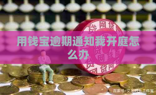 用钱宝逾期通知我开庭怎么办