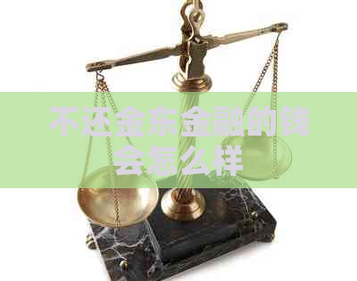 不还金东金融的钱会怎么样