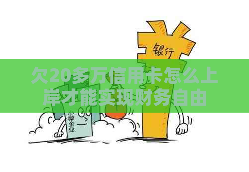 欠20多万信用卡怎么上岸才能实现财务自由