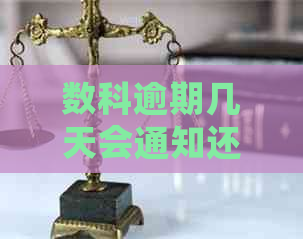 数科逾期几天会通知还款怎么办
