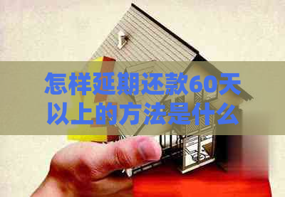 怎样延期还款60天以上的方法是什么