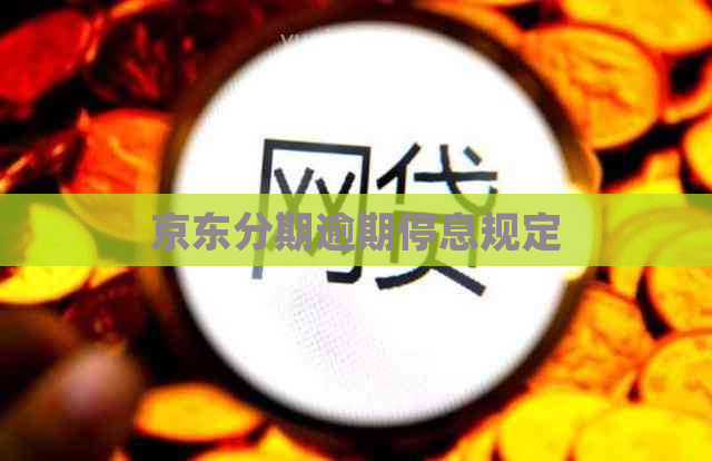 京东分期逾期停息规定