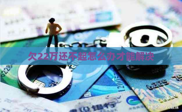 欠22万还不起怎么办才能解决