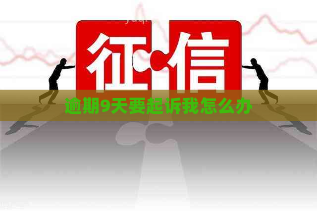 逾期9天要起诉我怎么办