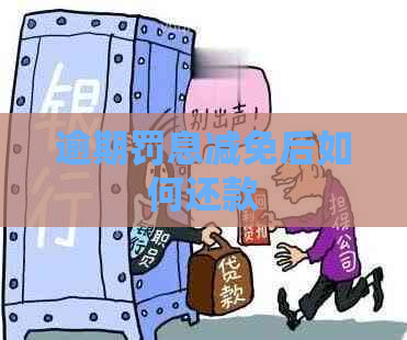逾期罚息减免后如何还款