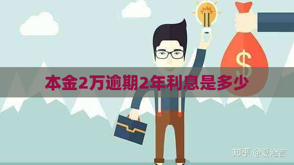 本金2万逾期2年利息是多少
