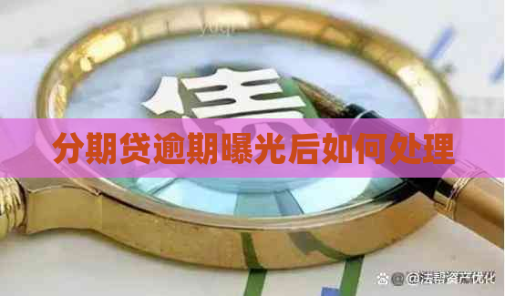 分期贷逾期曝光后如何处理