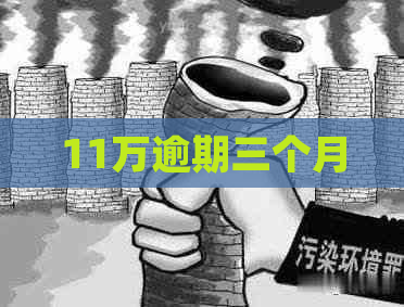 11万逾期三个月
