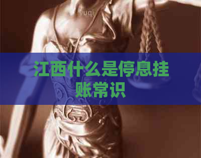江西什么是停息挂账常识