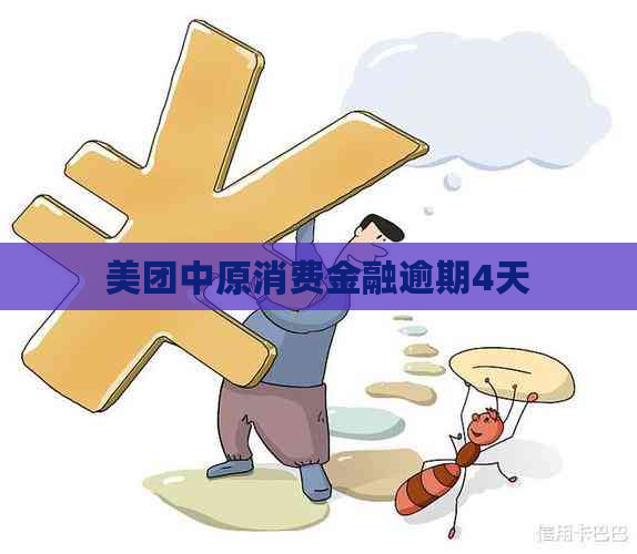 美团中原消费金融逾期4天
