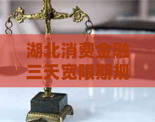湖北消费金融三天宽限期规定详解