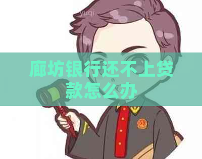 廊坊银行还不上贷款怎么办