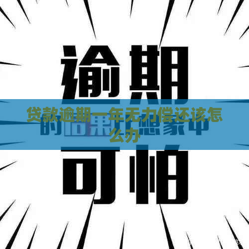 贷款逾期一年无力偿还该怎么办