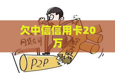 欠中信信用卡20万