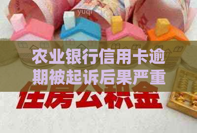 农业银行信用卡逾期被起诉后果严重吗