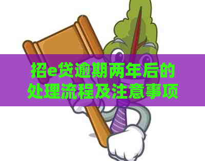 招e贷逾期两年后的处理流程及注意事项