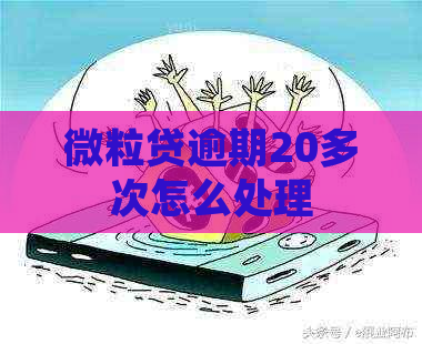 微粒贷逾期20多次怎么处理