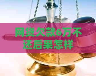 网贷欠款6万不还后果怎样