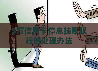 5万信用卡停息挂账银行的处理办法