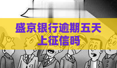 盛京银行逾期五天上吗