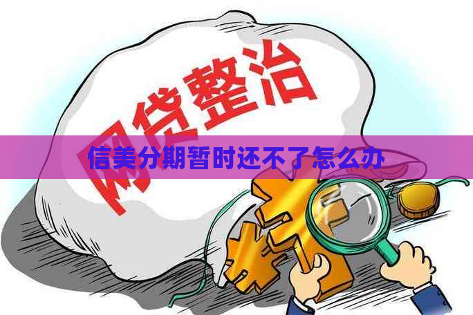 信美分期暂时还不了怎么办