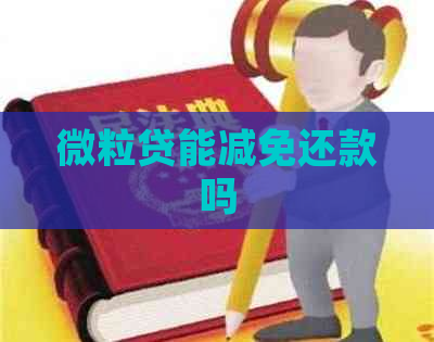 微粒贷能减免还款吗