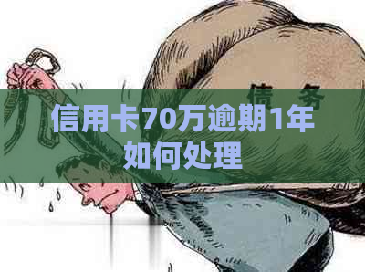 信用卡70万逾期1年如何处理