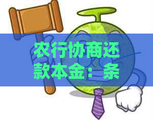 农行协商还款本金：条件、流程与注意事项，全面解答您的疑问