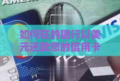 如何在的银行以美元还款您的信用卡账单？ - 信用卡还款全攻略