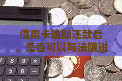 信用卡逾期还款后，是否可以与法院进行协商解决？