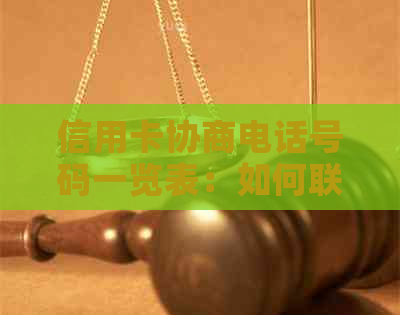 信用卡协商电话号码一览表：如何联系银行进行还款调整？