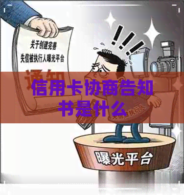 信用卡协商告知书是什么