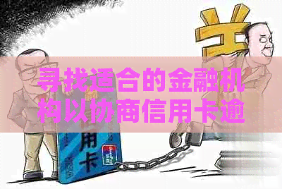 寻找适合的金融机构以协商信用卡逾期分期还款方案