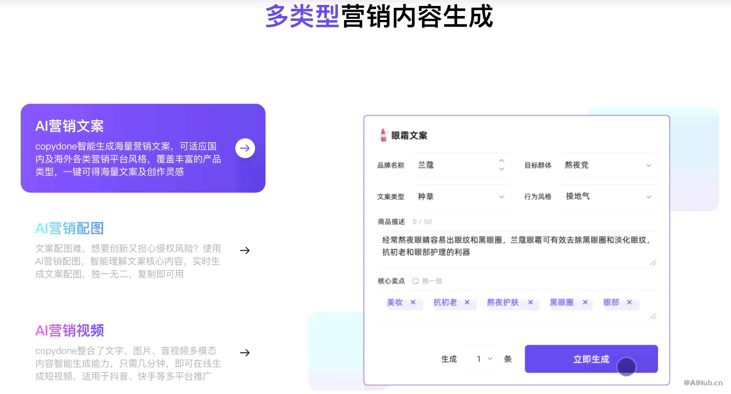 智能AI营销文案一键生成工具：全面覆关键词，解决多种营销文案创作需求