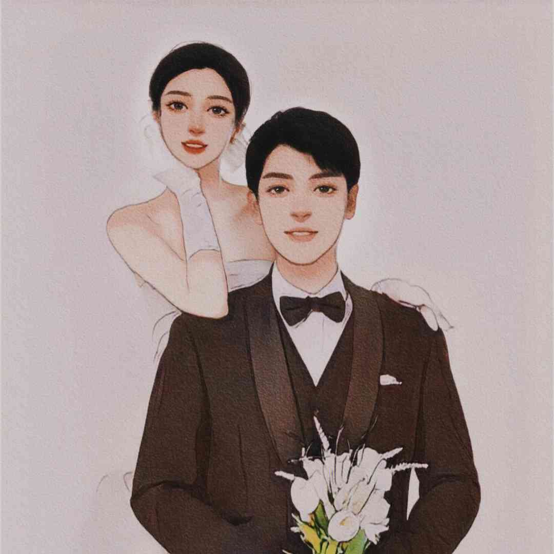 抖音教程：简单生成情侣婚纱照绘画与制作婚纱的艺术