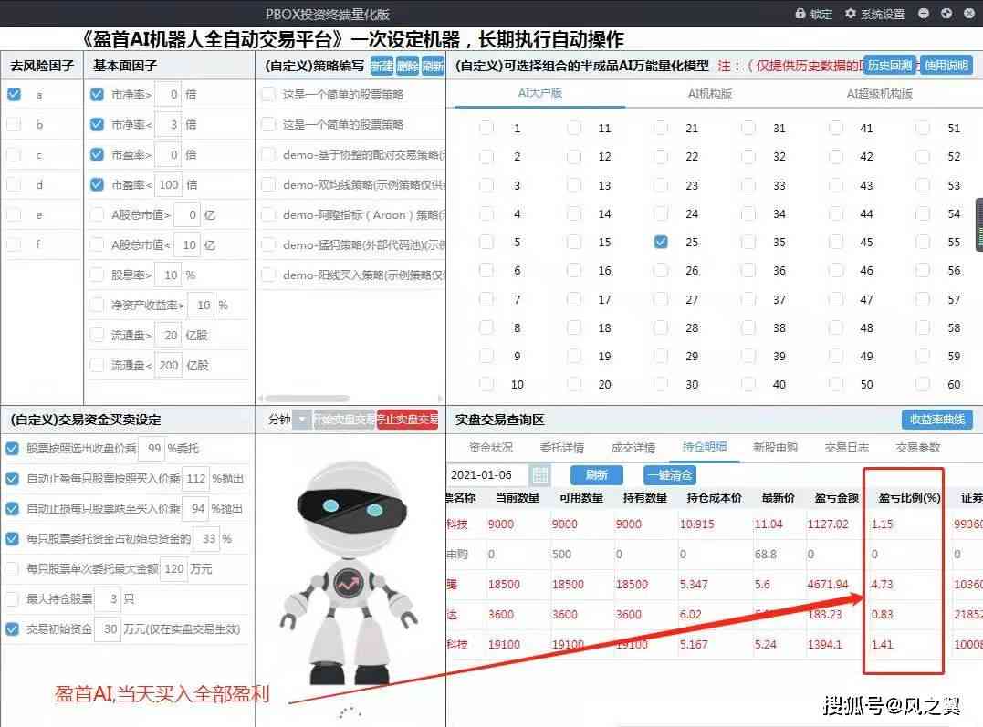 ai生成股票交易策略的软件