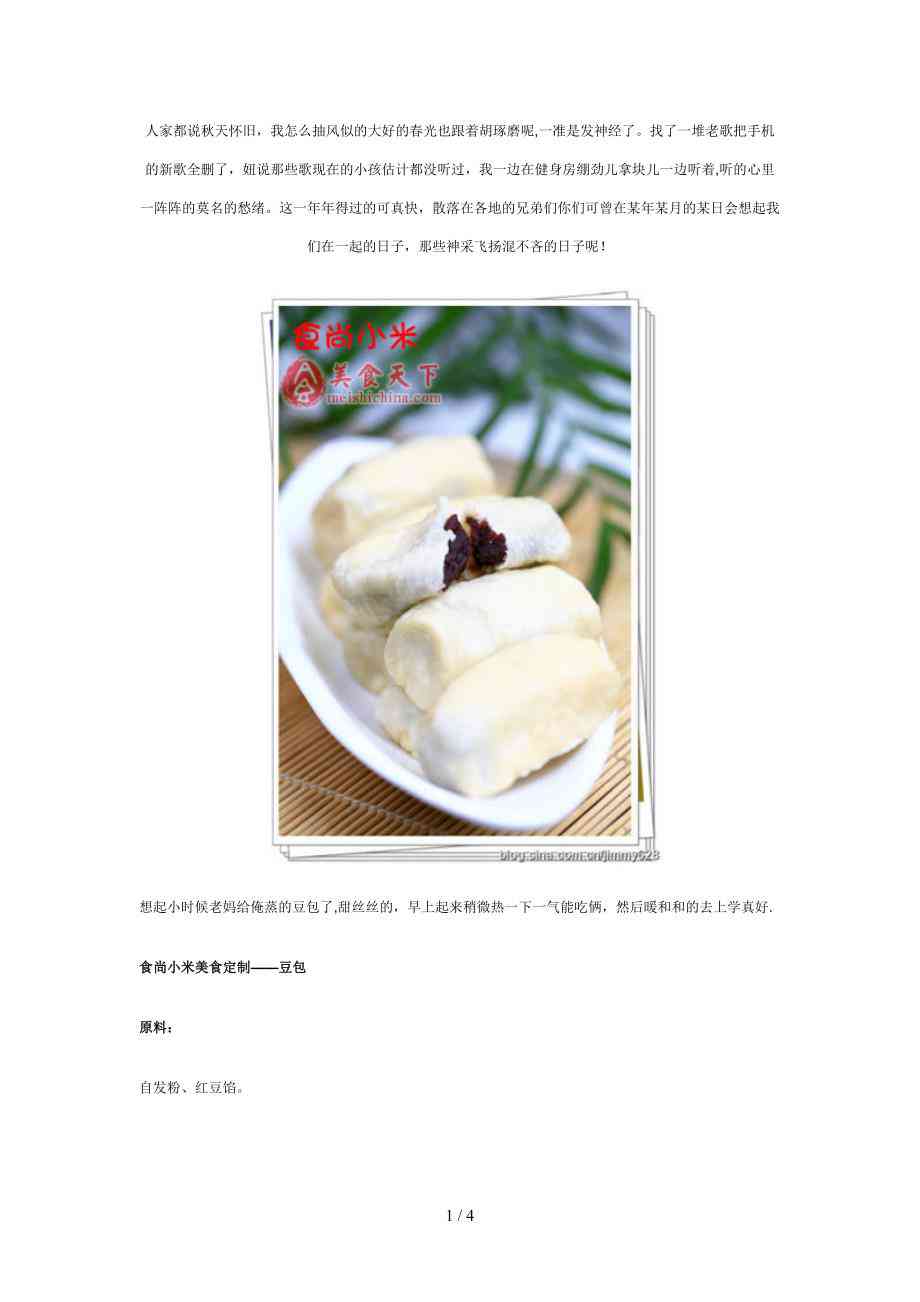 《详解豆包与豆沙包：一份包子制作作文范文》