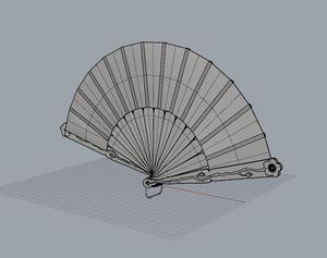 扇子建模详解：从基础结构到细节雕刻的全方位建模指南