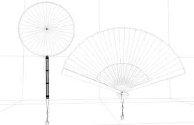 扇子建模详解：从基础结构到细节雕刻的全方位建模指南