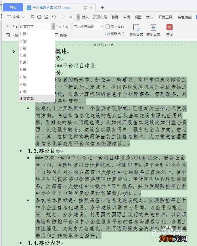 如何自动生成规划书目录文件：详细步骤解析