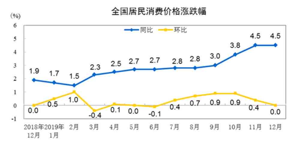 2019年度全国居民消费价格指数（CPI）年度报告及趋势分析