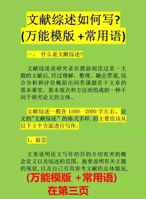 文献辅助下的开题报告综述撰写攻略：怎么写一篇范文指南