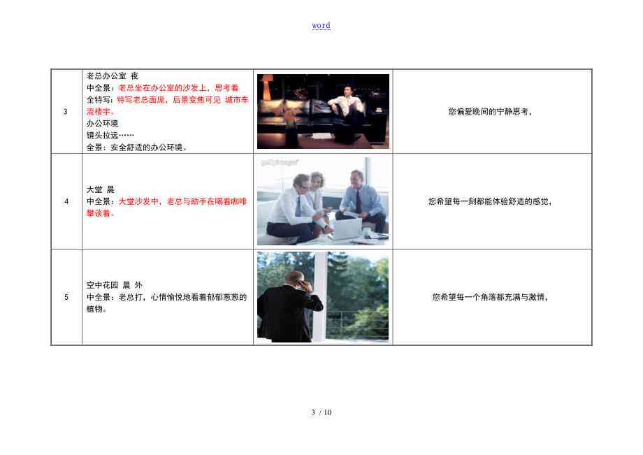 镜头脚本案例分析：写作技巧、范文解析与实战题例